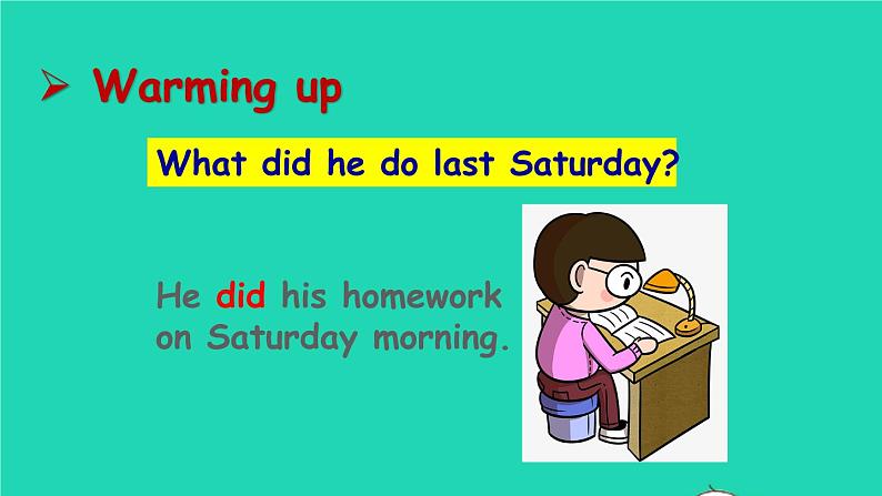 英语人教版七年级下册同步教学课件unit 12 what did you do last weekend sectiona（grammarfocus-3c）第3页