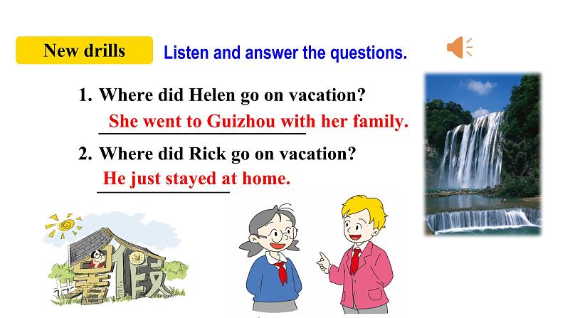 人教新目标八年级英语上册--Unit1 Where did you go on vacation？SectionA2d&Grammar focus-3c课件+音视频04