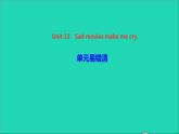 英語人教版九年級下冊同步教學課件unit11 sad movies make me cry單元易錯清作業(yè)