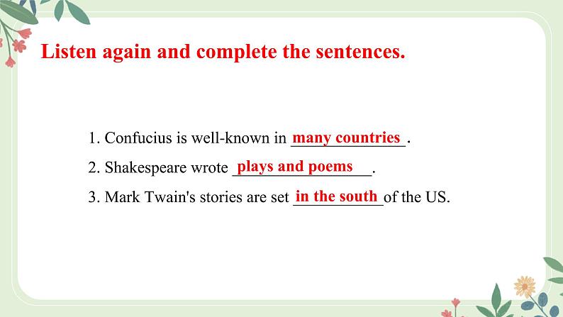 Module 7 Unit 1 We're still influenced by Confucius's ideas--初中英语九年级上册 课件+练习（外研版）07