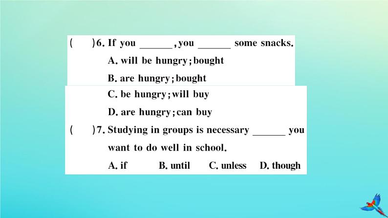 英语外研版九年级上册同步教学课件module6 problems unit3 language in use习题07