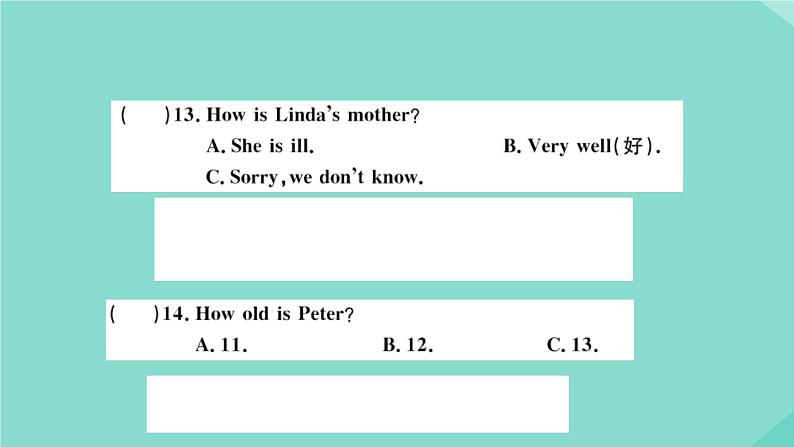 英语外研版七年级上册同步教学课件module 2 my family 检测卷第7页