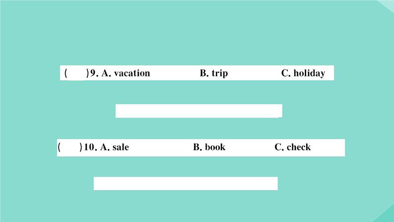 英语外研版七年级上册同步教学课件module 9 people and places 检测卷第5页