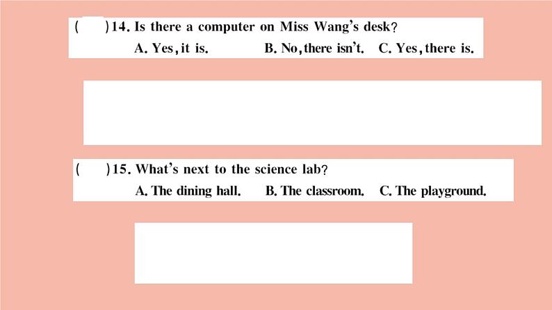 英语外研版七年级上册同步教学课件module 3 my school 检测卷第8页