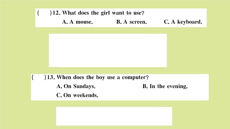 英语外研版七年级上册同步教学课件module 7 computers 检测卷第7页