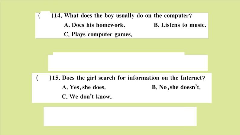 英语外研版七年级上册同步教学课件module 7 computers 检测卷第8页