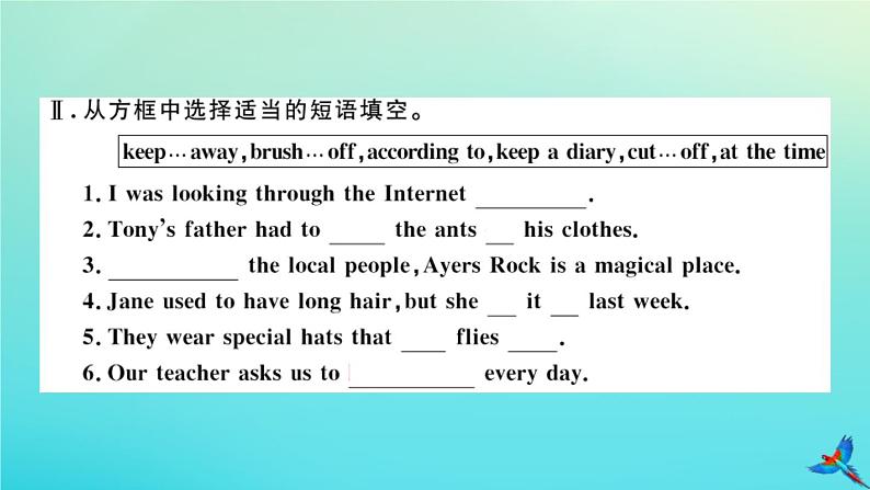 英语外研版九年级上册同步教学课件module10 australia unit1 i have some photos that i took in a us tralia last year习题03