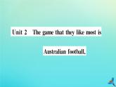 英语外研版九年级上册同步教学课件module10 australia unit2 the game that they like most is australian football习题