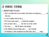 英語(yǔ)外研版九年級(jí)上冊(cè)同步教學(xué)課件module3 heroes unit2 there were few doctors so he had to work very hard on hisown習(xí)題