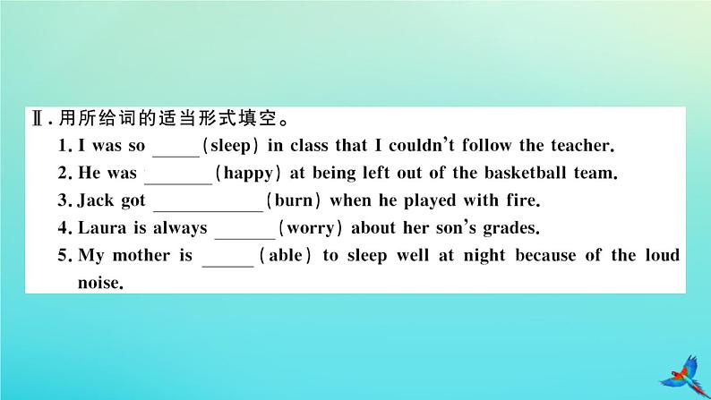 英语外研版九年级上册同步教学课件module4 home alone unit2 i became so bored with their orders that i wished they would leave me alone习题03