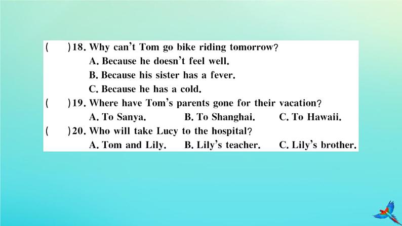 英语外研版九年级上册同步教学课件module4 home alone 检测卷习题08