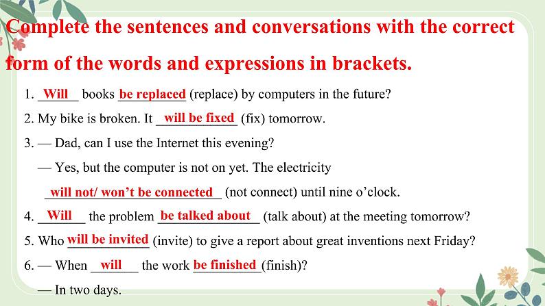 Module 9 Unit 3 Language in use--初中英语九年级上册 课件+练习（外研版）03