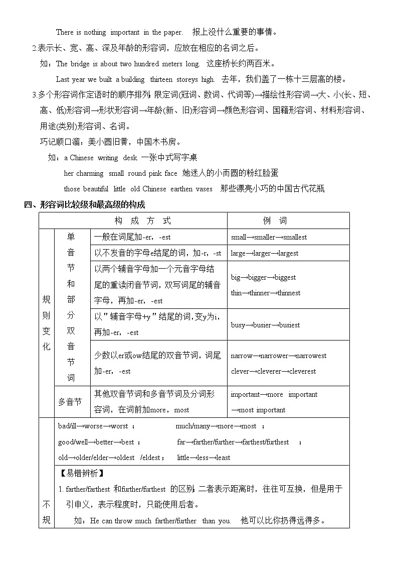 2022年中考英语二轮复习  语法专题-形容词和副词第2页