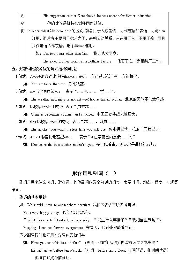 2022年中考英语二轮复习  语法专题-形容词和副词第3页