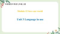 初中英语外研版 (新标准)九年级上册Unit 3 Language in use优质ppt课件