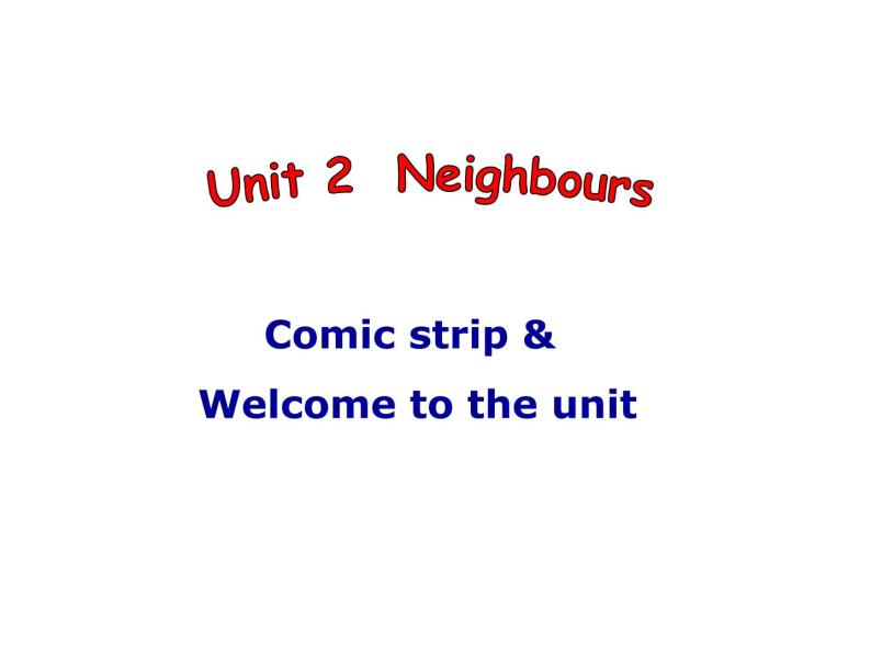 译林英语7年级下册 Unit2 Welcome to the unit课件01