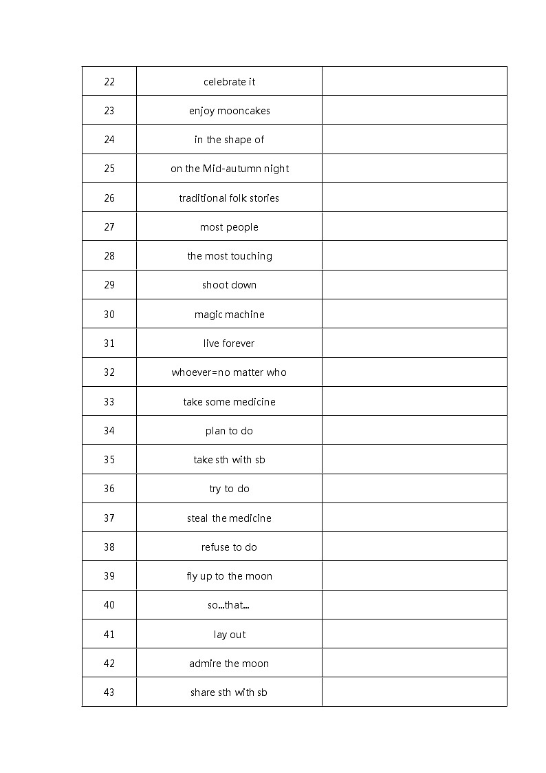 人教版九年级unit2 sectionA知识点和随堂练习03