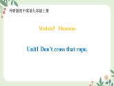 Module 5 Unit 1 Don't cross that rope--初中英語九年級上冊 課件+練習(xí)（外研版）