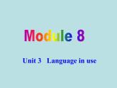 英语外研版九年级上册同步教学课件module 8 unit 3 language in use