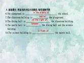 英语外研版七年级上册同步教学课件module 3unit 2 the library is on the left of the playground
