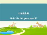 七年级英语上册  Unit 3 Is this your pencil（23张PPT）
