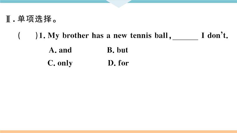 Unit 5 Do you have a soccer ball 第五课时 习题课件第4页