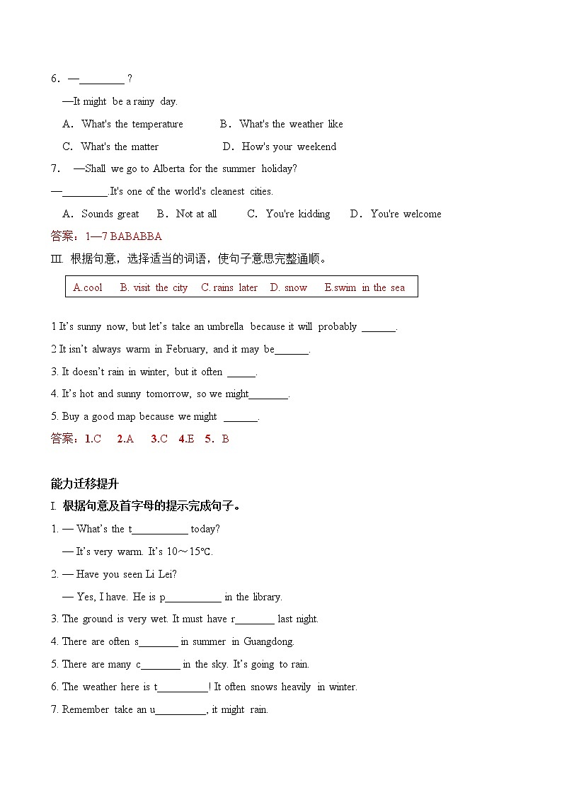 Module 10---Unit3同步练习 -2022-2023学年外研版八年级英语上册02