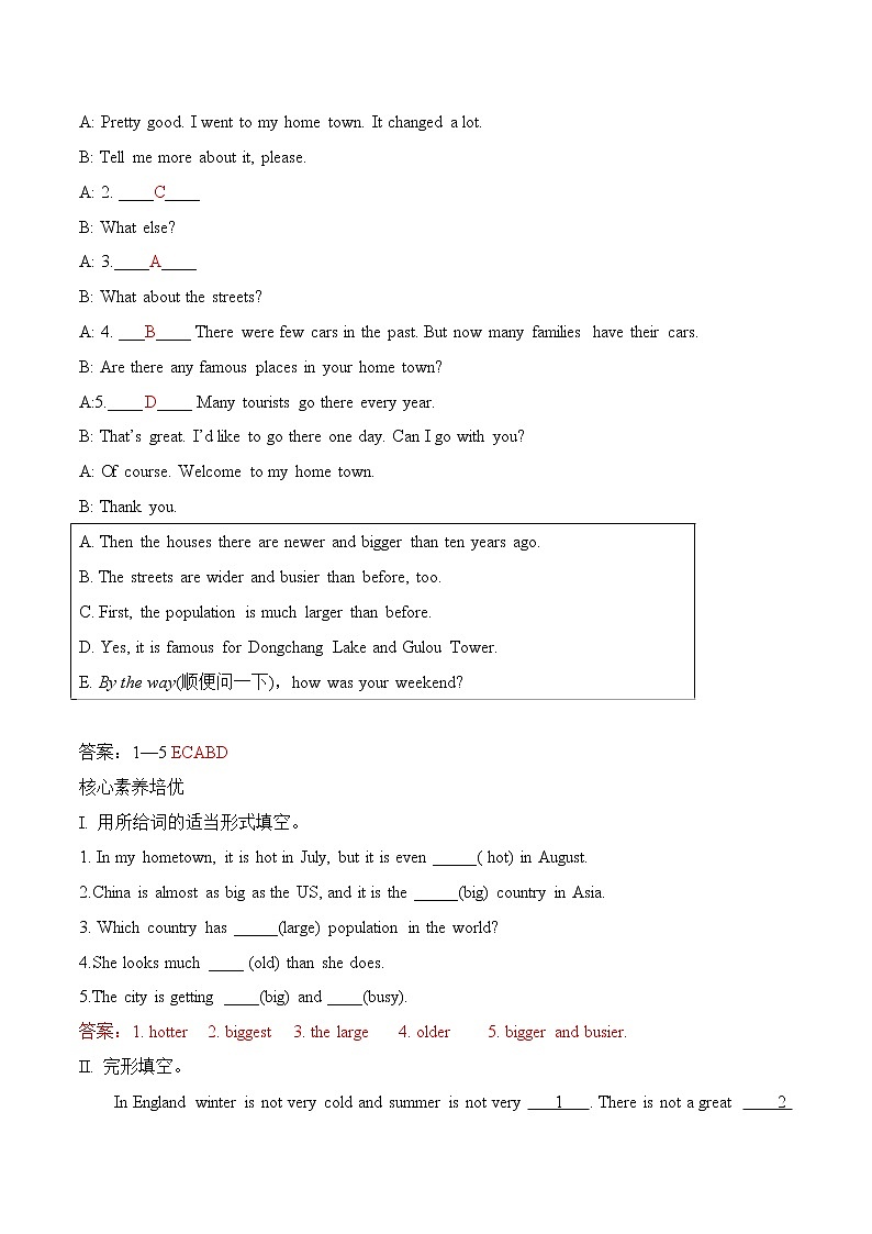 Module 2---Unit3同步练习-2022-2023学年外研版八年级英语上册03