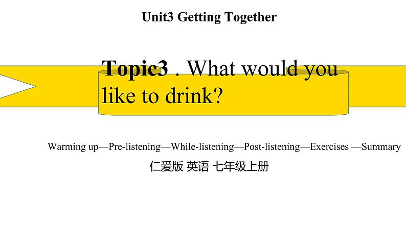 Unit 3Topic3【备课件】【上好课】2021-2022学年七年级英语上册同步备课系列（仁爱版）第1页