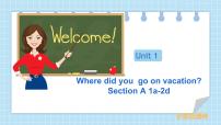 人教新目标 (Go for it) 版八年级上册Unit 1 Where did you go on vacation?Section A说课ppt课件