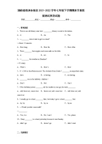 湖南省株洲市攸县2021-2022学年七年级下学期期末学业质量测试英语试题(含答案)