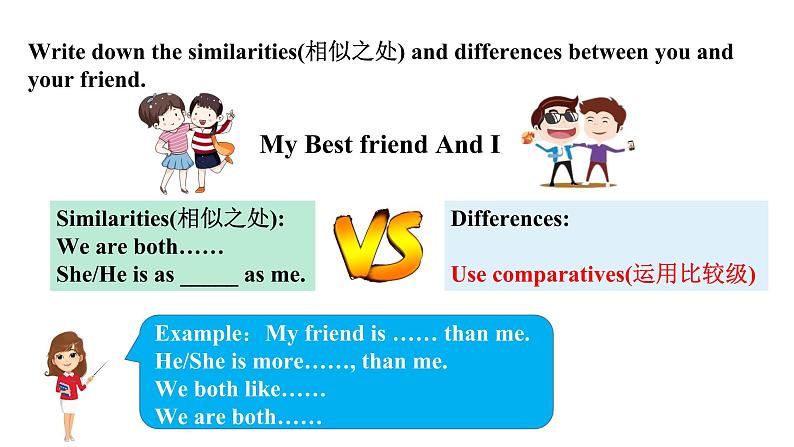 人教新目标八年级英语上册--Unit 3 I'm more outgoing than my sister Section B 3a-selfcheck 课件+视频06