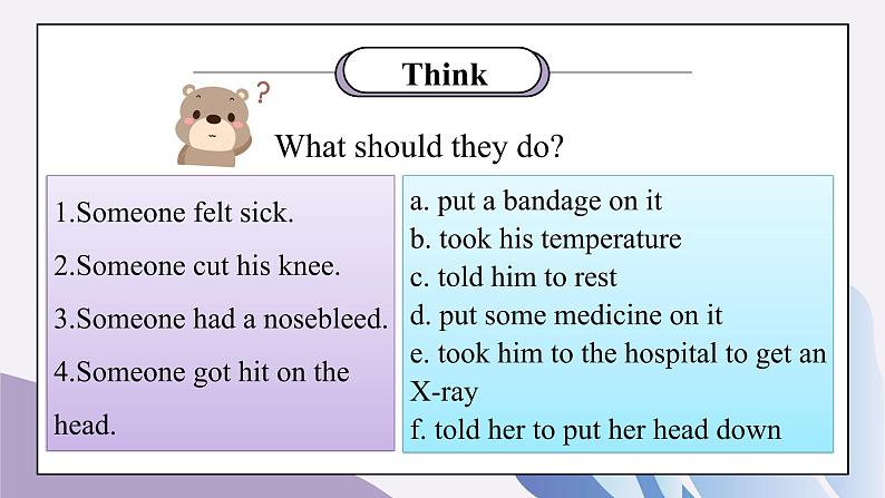 Unit1 What's the matter 第四课时课件+教案+素材07