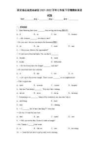 河北省石家庄市赵县2021-2022学年七年级下学期期末英语试题(含答案)