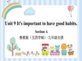 Unit 9 It's important to have good habits.课件2022-2023学年鲁教版（五四学制）英语九年级全一册