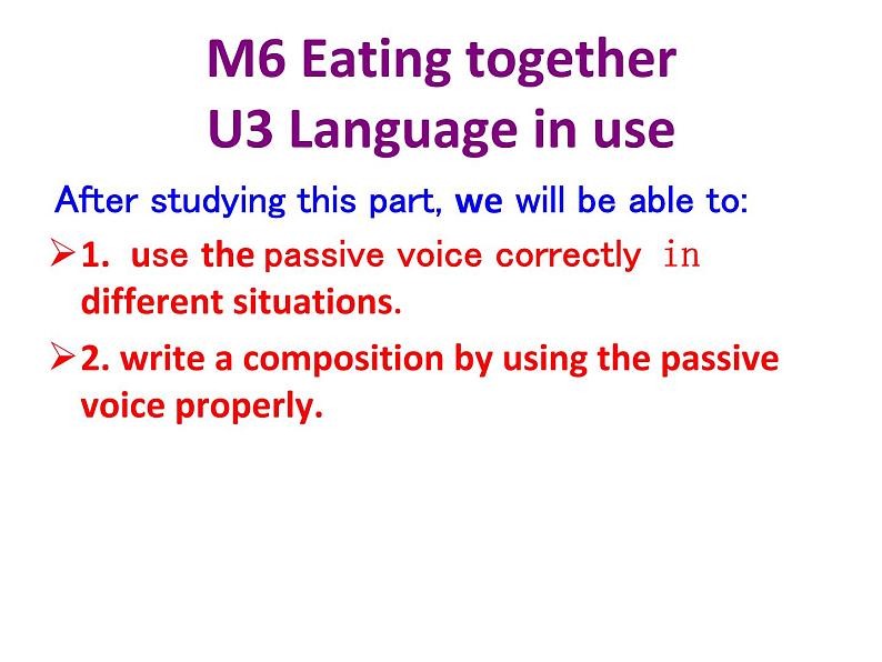 九年级下Module 6 Eating together Unit 3 Language in use 课件第3页