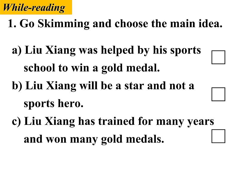 九年级上Module 8 Sports lifeUnit 2 He was invited to competitions around the world.课件第7页