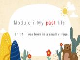七年级下  Module 7 My past life  Unit 1 I was born in a small village.课件