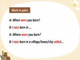 七年级下  Module 7 My past life  Unit 1 I was born in a small village.课件