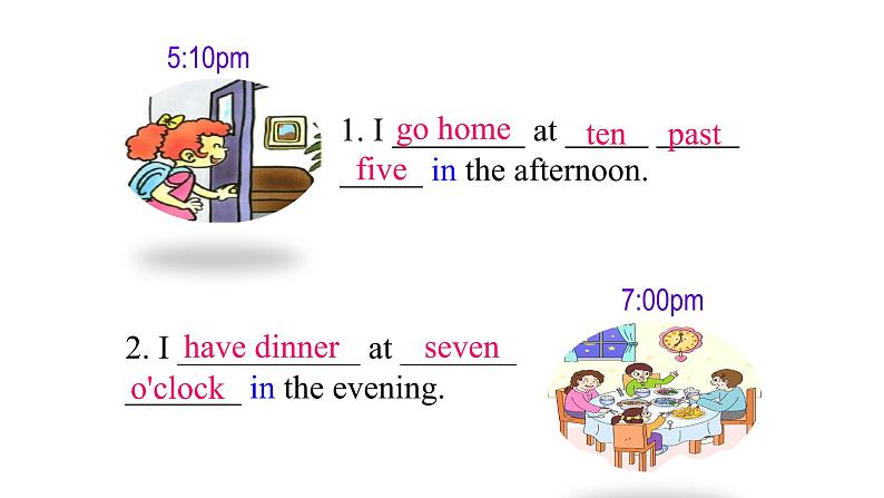 七上Module 5 My school day  Unit 2 We start work at nine o'clock.课件05