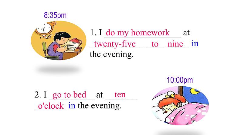 七上Module 5 My school day  Unit 2 We start work at nine o'clock.课件06