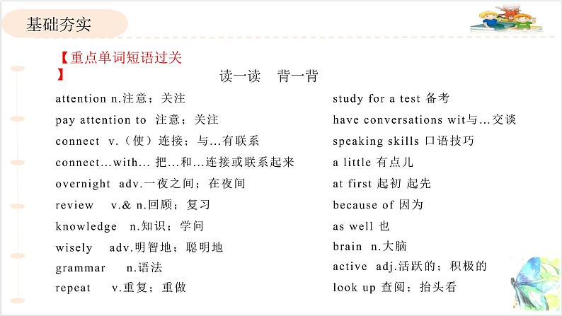 人教版英语九年级 Unit 1重点知识复习课件第3页