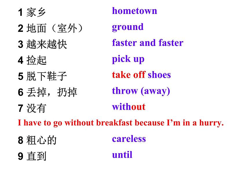 外研版 (新标准) 英语七年级上册Module 1 Unit 3课件02