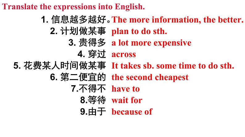 外研版 (新标准) 英语七年级上册Module 4 Unit 2 课件第5页