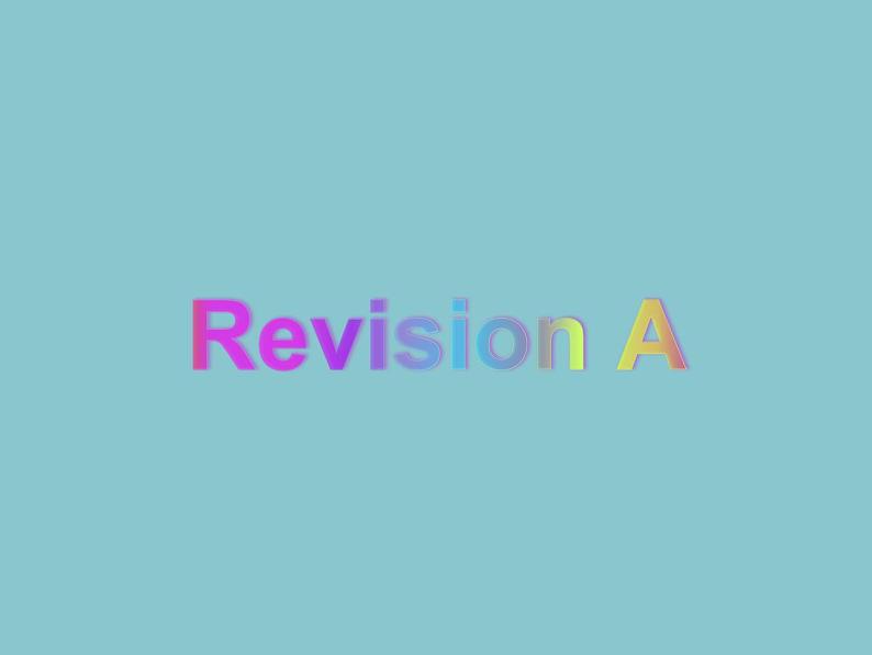 外研版 (新标准) 初中英语九年级上册Revision A第一课时、第二课时课件第1页