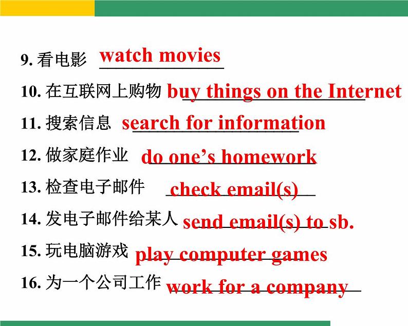 外研版 (新标准) 英语七年级上册Module 7 Unit 3课件03