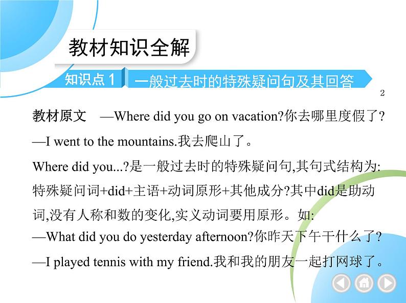 人教版八年级上册英语01-Unit 1  Where did you go on vacation？ 01-Section A课件+同步练习附答案解析02