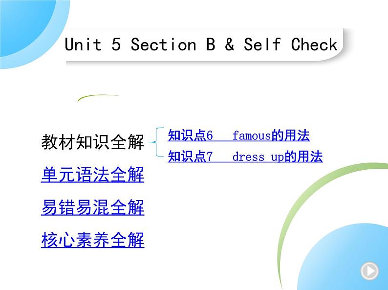 Section B &Self Check第1页