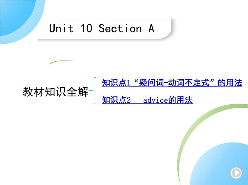 人教版八年级上册英语10-Unit 10  If you go to the party, you'll have a great time! 01-Section A课件+同步练习附答案解析01