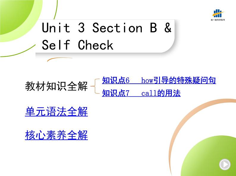 Section B & Self Check第1页